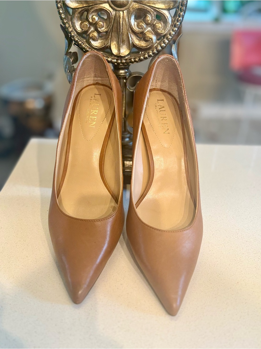 LAUREN RALPH LAUREN Lanette Leather Pump